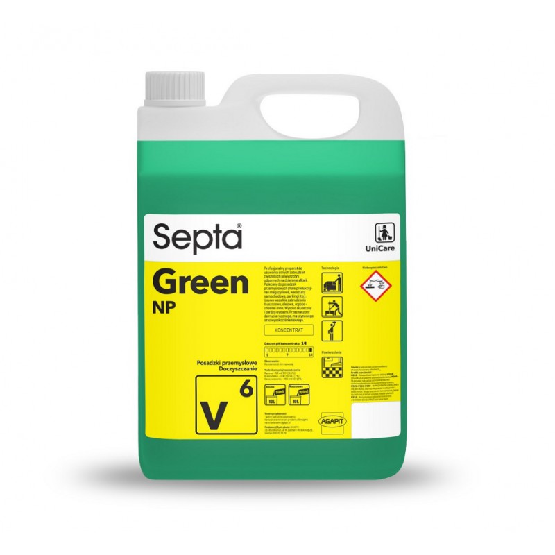 Green NP V6 - 5L - płyn do usuwania oleju z podłogi - pureco.pl