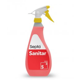 Sanitar S3 - 0,75L - profesjonalny kwaśny płyn do usuwania kamienia wodnego i złogów mydła z kabiny prysznicowej - pureco.pl