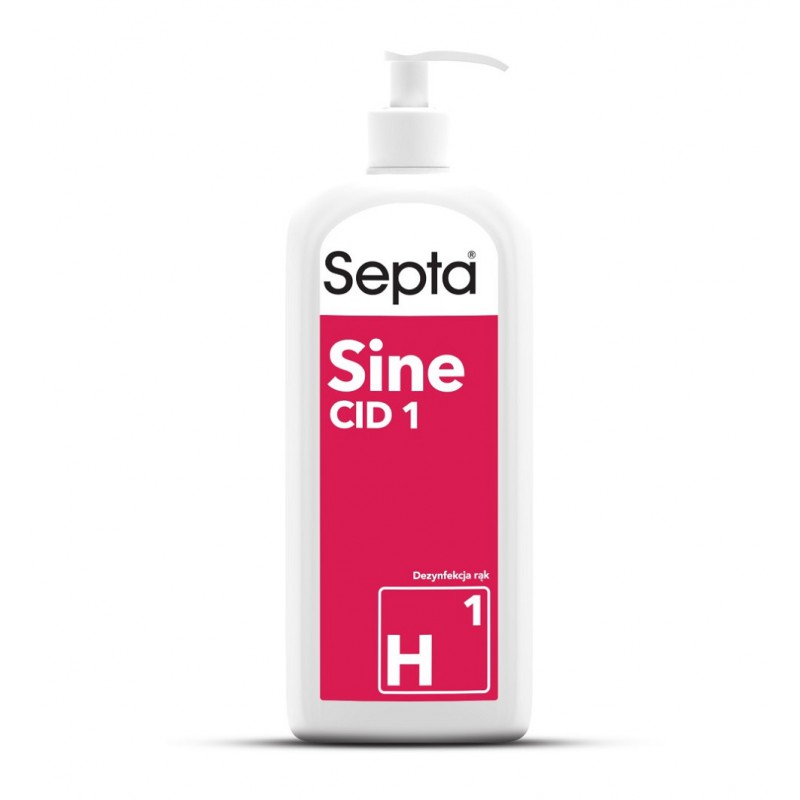 Sine Cid H1 - 0,5l - płyn do dezynfekcji rąk niszczący wirusy - pureco.pl