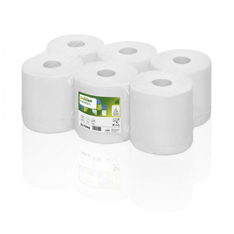 Ręcznik papierowy w roli centralnego dozowania makulatura Comfort, 300 m, 6 szt, 1 warstwa Wepa 317040-pureco.pl