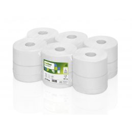 Papier toaletowy JT1 Jumbo duża rolka makulatura Comfort, 180 m, 12 szt, 2 warstwy Wepa 316780 317810 pureco.pl