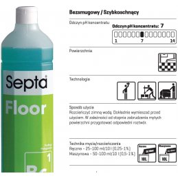 Septa Floor Basic Bc 1 profesjonalny płyn do mycia i pielęgnacji podłóg - pureco.pl
