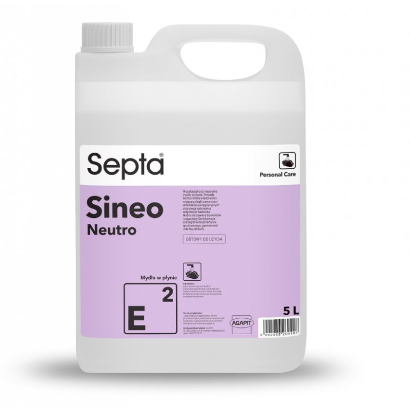 Septa Sineo Neutro E2 bezzapachowe i bez barwników mydło w płynie