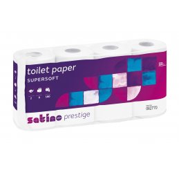 Papier toaletowy MT1 Wepa Satino Prestige mała rolka celuloza 8 szt i 64 szt 062770