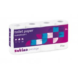 Papier toaletowy MT1 Wepa Satino Prestige mała rolka celuloza 18m 8 szt i 64 szt 071360