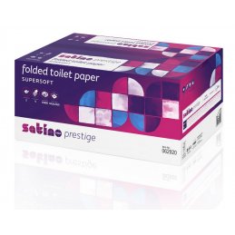 Papier toaletowy w listkach Satino Wepa 9000 listków celuloza Wepa Satino Prestige A40 062920