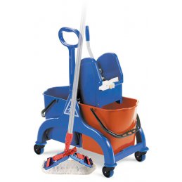 Fred Set Filmop wózek dwuwiaderkowy z wyciskarką i mopem płaskim