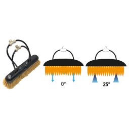 Szczotka z włosia naturalnego 35 cm z 0° i 25° z podwójnymi dyszami Pureco