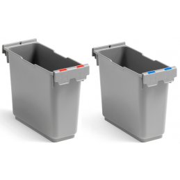 Prostokątny pojemnik plastikowy 6 l ze znacznikami w dwóch kolorach Prisma System Filmop