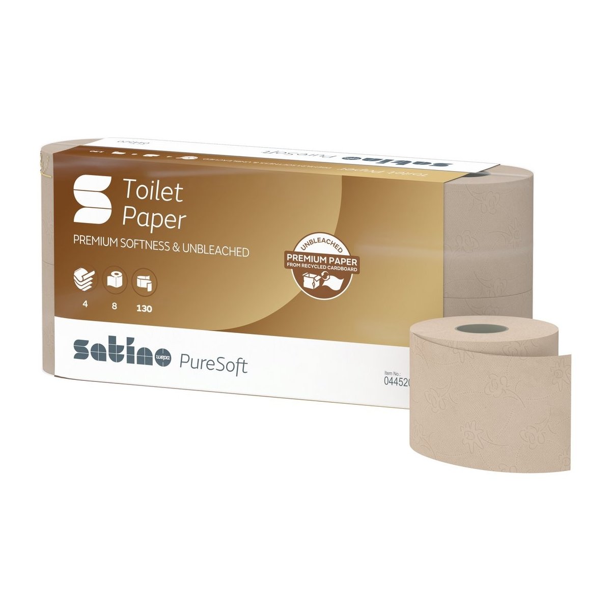 Papier toaletowy Satino Pure Soft mała rolka 30 m 8/72 szt WEPA 076980 Pureco