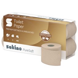 Papier toaletowy Satino Pure Soft mała rolka 44 m 8/48 szt 066550 Pureco