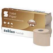 Papier toaletowy Satino Pure Soft mała rolka 2 warstwy 44 m 8/64 szt 066540 Pureco