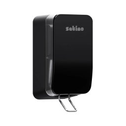 Mały czarny dozownik do mydła na woreczki wepa satino