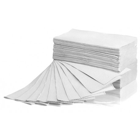 Ręcznik ZZ Biały 4000 Eco makulatura premium jedna warstwa