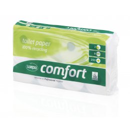 Papier toaletowy mała rolka makulatura Comfort, 250 listków, 64 szt, 2 warstwy Wepa 027050