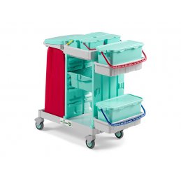 Ab Plus system Alpha wózek serwisowy do placówek medycznych z otwartą pułką