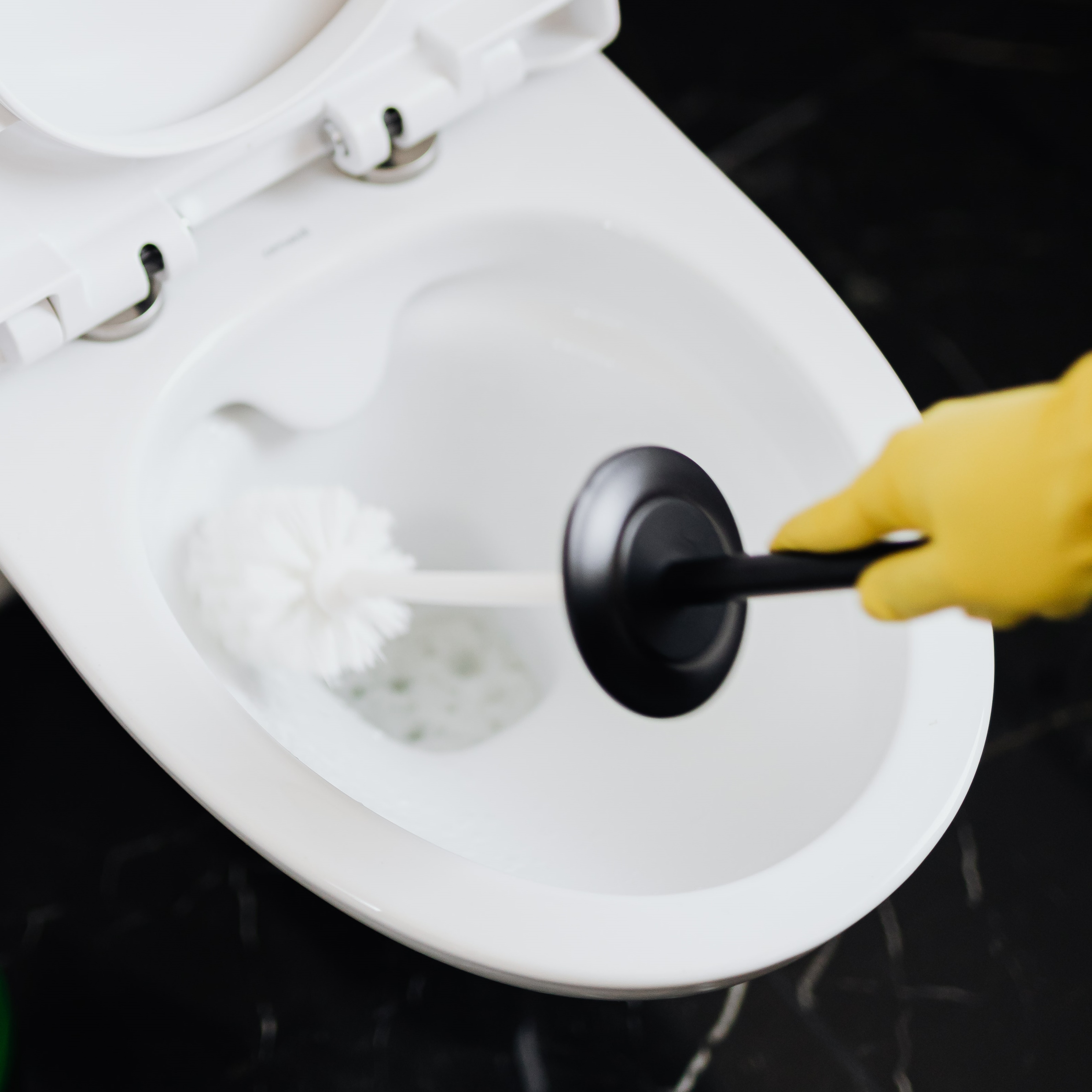 Powierzchnia czyszczona preparatem Septima Sanitar CL / Pureco