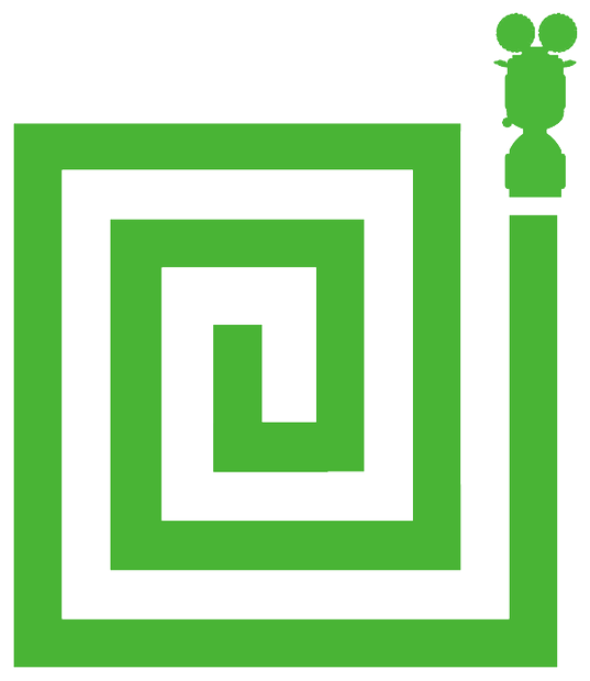 Piktogram spirali koszenia — wydajność kosiarki Triplex 2500