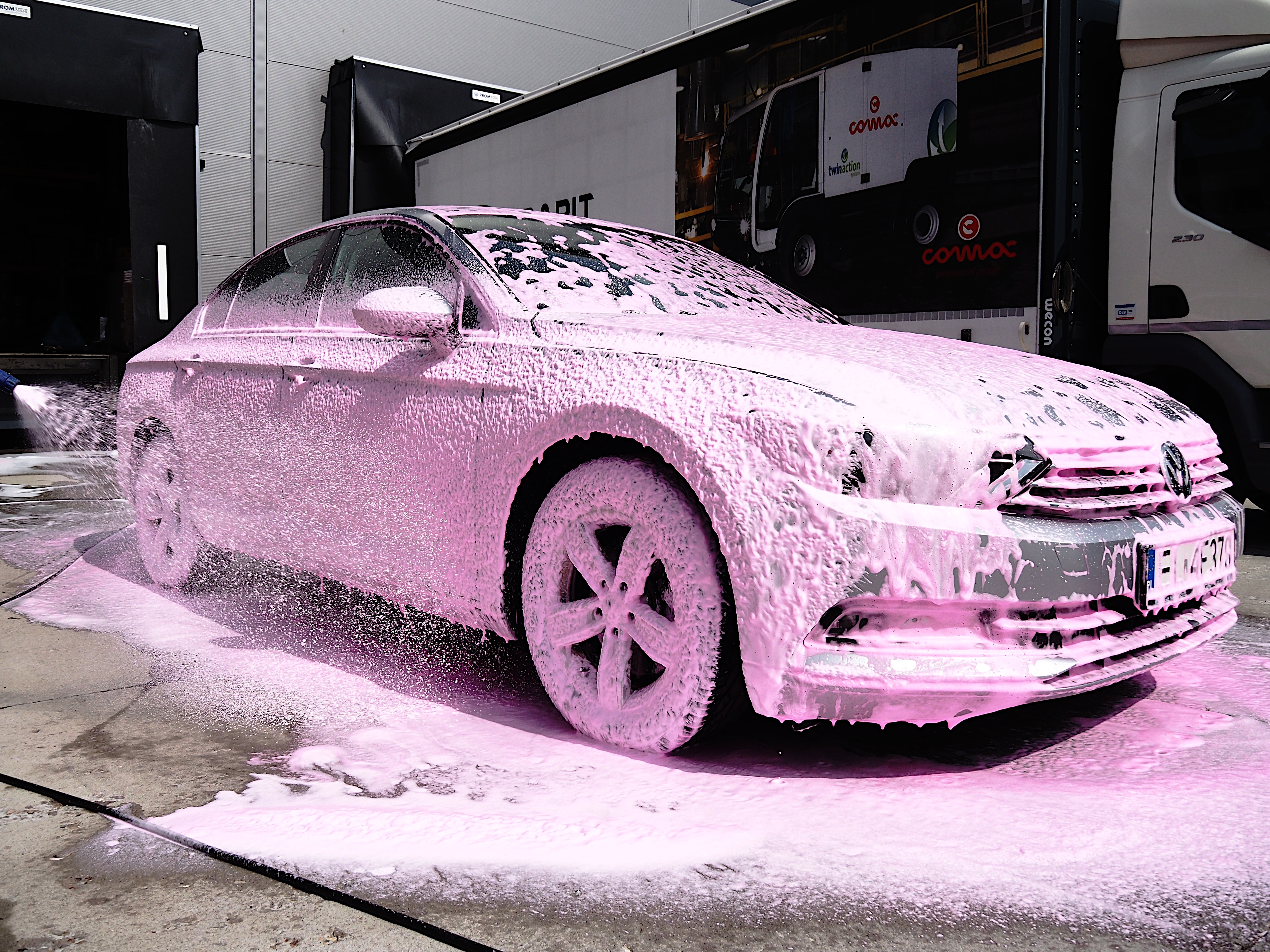 Silnik umyty preparatem Septa Truck T3 / Pureco