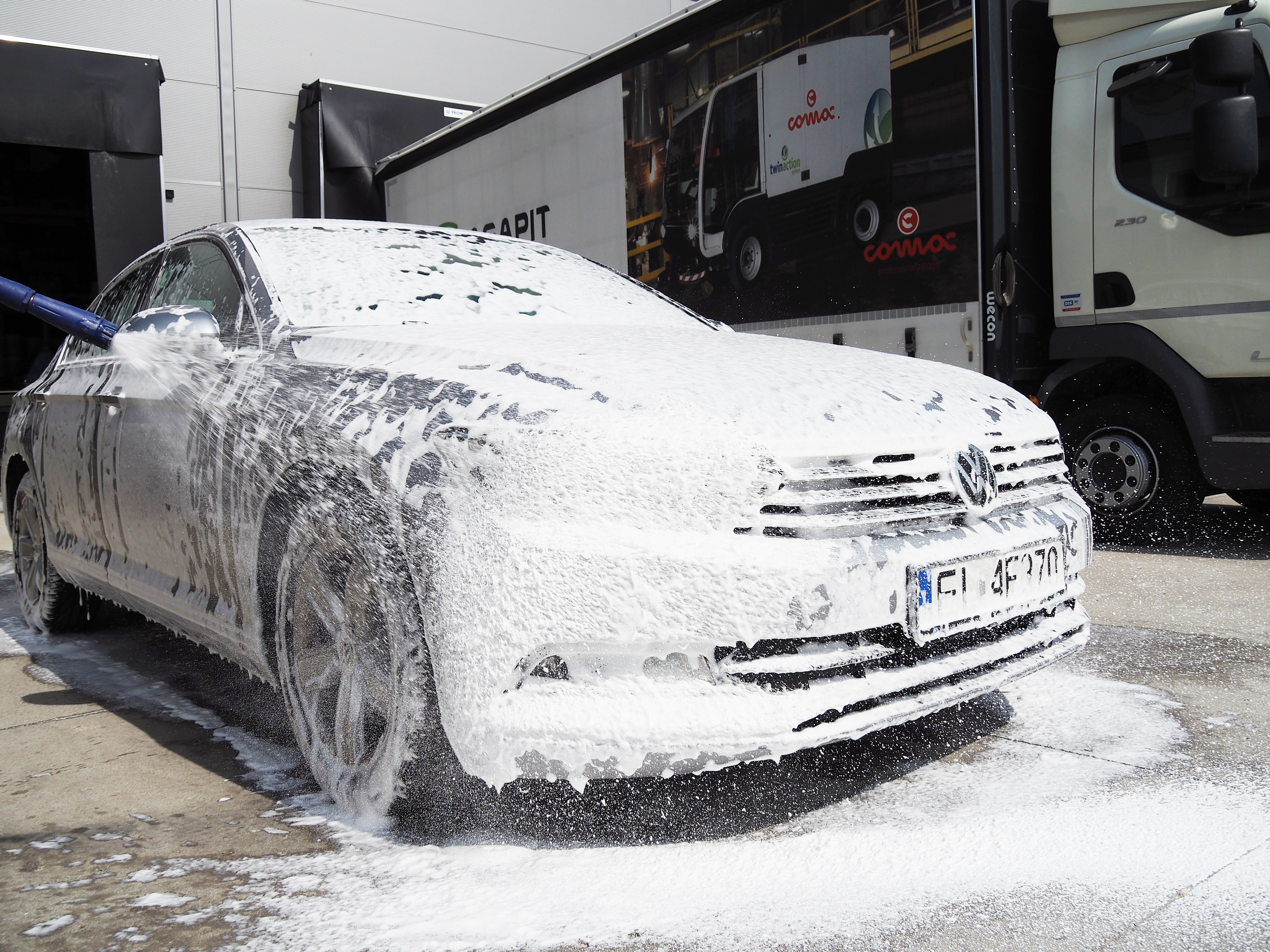 Silnik umyty preparatem Septa Truck T3 / Pureco