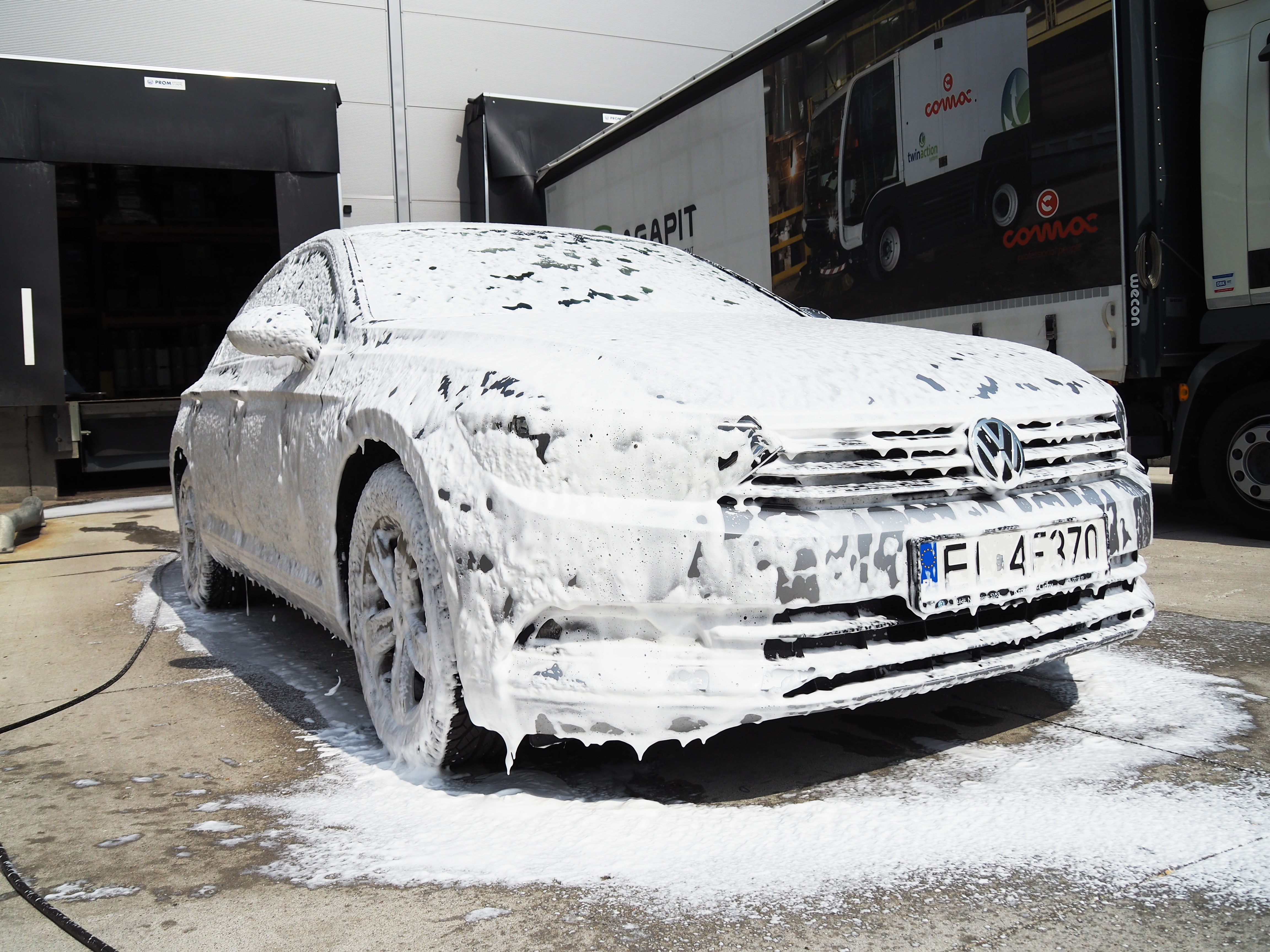 Karoseria umyta preparatem Septa Truck T3 / Pureco