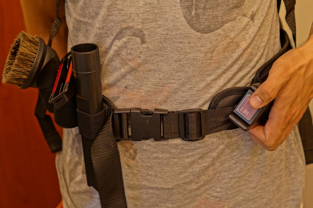 odkurzacz plecakowy back pack 2 truvox z włącznikiem na pasku